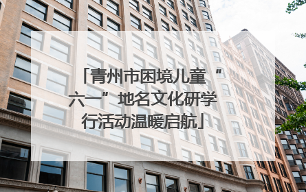 青州市困境儿童“六一”地名文化研学行活动温暖启航