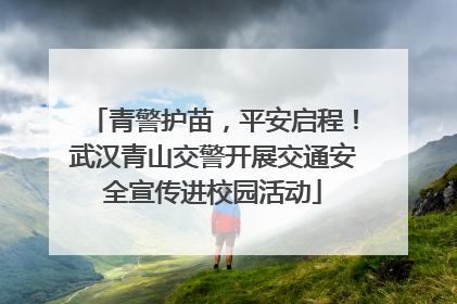 青警护苗，平安启程！武汉青山交警开展交通安全宣传进校园活动