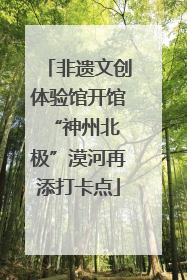 非遗文创体验馆开馆 “神州北极”漠河再添打卡点