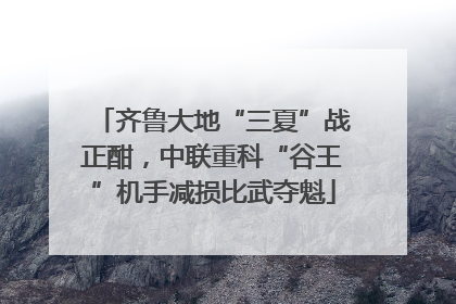 齐鲁大地“三夏”战正酣，中联重科“谷王”机手减损比武夺魁