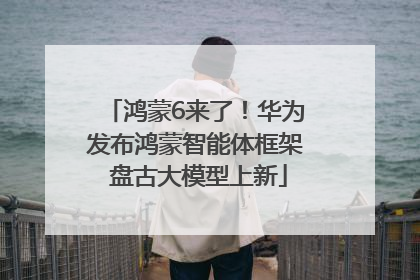鸿蒙6来了！华为发布鸿蒙智能体框架 盘古大模型上新