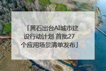 黄石出台AI城市建设行动计划 首批27个应用场景清单发布