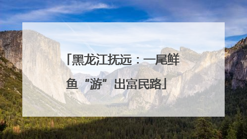 黑龙江抚远：一尾鲜鱼“游”出富民路