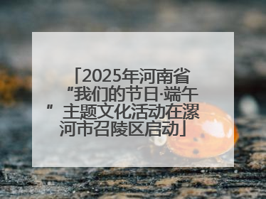 2025年河南省“我们的节日·端午”主题文化活动在漯河市召陵区启动