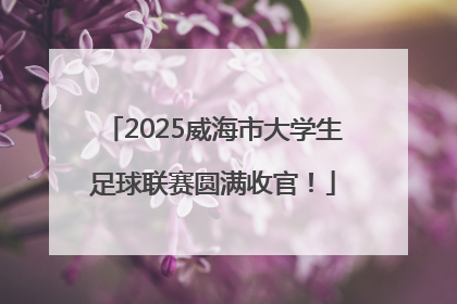 2025威海市大学生足球联赛圆满收官！