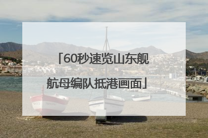 60秒速览山东舰航母编队抵港画面